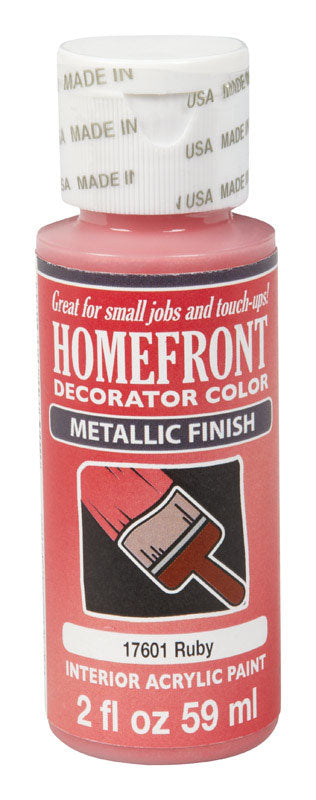 Homefront Metallic Ruby Hobby Paint 2 oz. (Pack of 3)