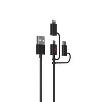 Fuse  3 ft. L Lightning and Micro to USB Cables  2.4 mAh 1 pk