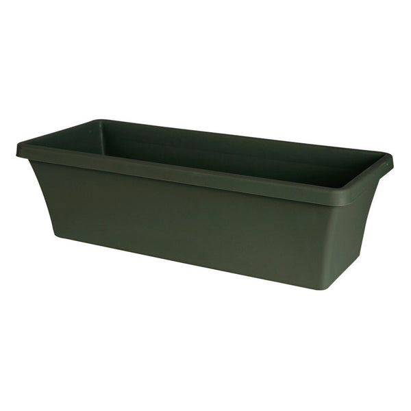 Macetero tradicional de resina Bloem Terrabox de 5,2 pulgadas de alto en color verde tomillo