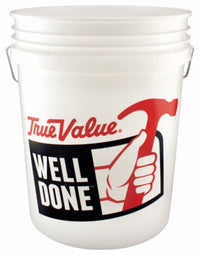 5-Gallon White Plastic Pail