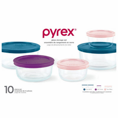 Pyrex  Clear  Food Storage Container Set  5 pk