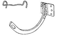 Gutter Shank & Circle #10 Combo Hanger, Half Round, Galvanized, 5-In.