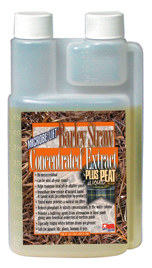 Microbe Lift BSEP16 16 Oz Barley Straw Concentrate Plus Peat Extract Concentrate