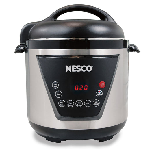Nesco Stainless Steel Digital Pressure Cooker 6 qt Black/Silver