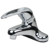 Ultra Faucets Non-Metallic Polished Chrome Single-Handle Bathroom Sink Faucet 4 in.