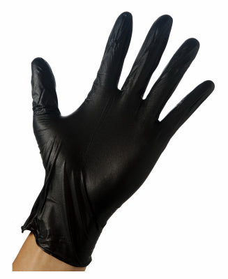 Nitrile Gloves, Disposable, Black, Men's XL, 100-Ct.