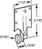 Prime-Line 2-7/8 in. L Steel Drawer Track Roller 2 pk