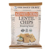 The Daily Crave - Lentil Chip Aged Wht Chdr - Case of 24-1 OZ