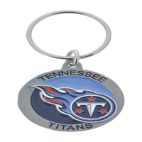 Hillman Tennessee Titans Metal Silver Decorative Key Chain (Pack of 3).