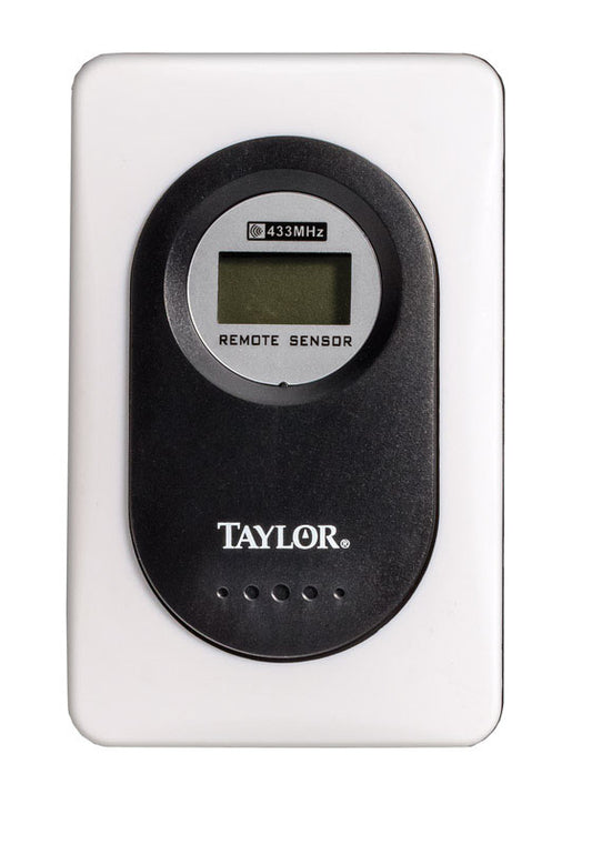 Taylor Wireless Wireless Remote Sensor Plastic Black 3.75 in.
