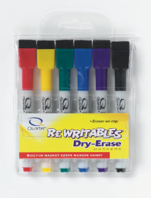 Quartet 51-659312qa Low Odor Rewritables Dry Erase Mini Marker Set 6 Count (Pack of 6)