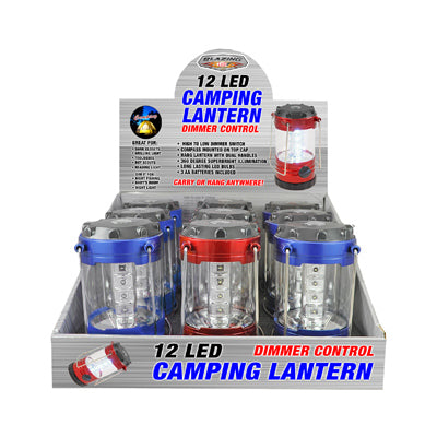 Blazing LEDz Novelty Lighting LED Lantern with Compass Plastic (Pack of 9)