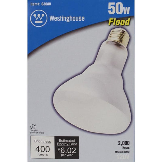 Westinghouse 50 watts BR30 Floodlight Incandescent Bulb E26 (Medium) White 1 pk (Pack of 6)