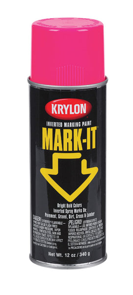 Marcador de campo rojo Krylon Mark-It de 12 oz (paquete de 6)