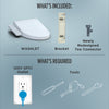 TOTO® WASHLET® C2 Electronic Bidet Toilet Seat with PREMIST and EWATER+ Wand Cleaning, Elongated, Cotton White - SW3074#01