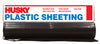 Husky Plastic Sheeting 6 mil T X 10 ft. W X 100 ft. L Polyethylene Black 1