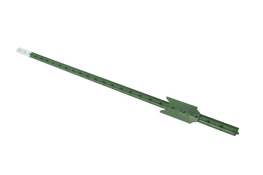 CMC Southern Post 8 ft. H Painted Green With White Tip Studded T-Post (Pack of 5)