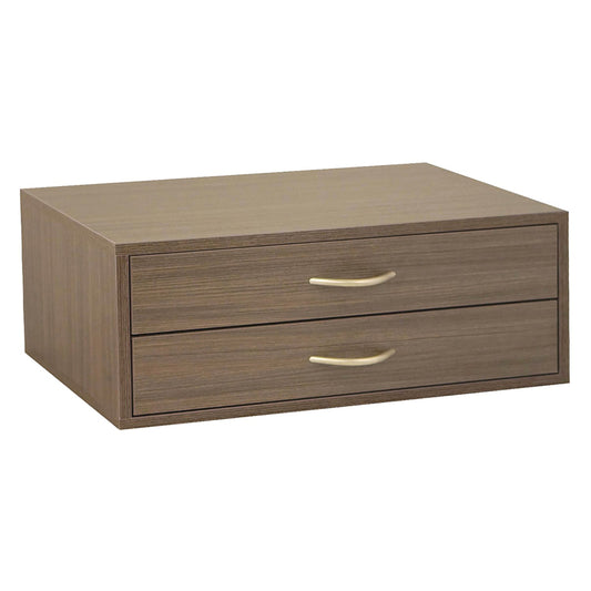 Organized Living Driftwood Live Double Hang Drawer 9.5 in. H X 24 in. W X 14 in. D