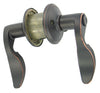 Schlage Avanti Series Aged Bronze Entry Lever 1-3/4 in.