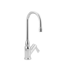 Chrome one-handle laboratory faucet