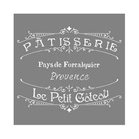 Americana Decor French Bakery Stencil, 12 x 12-In. (Pack of 3)