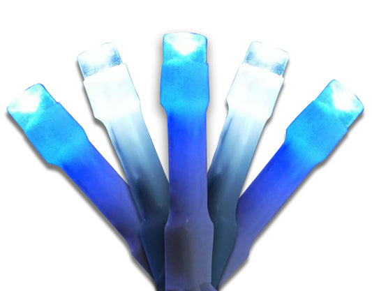 Holiday Bright Lights Christmas LED 5MM 490L Icicle - Frozen (Blue & Pure White)