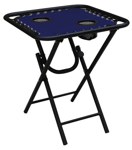 Living Accents Square Blue Bungee Side Table