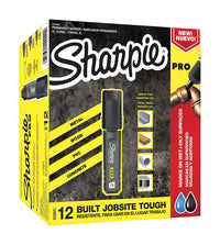 Sharpie  PRO  Black  XL Chisel Tip  Permanent Marker  12 pk
