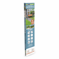 Chain Link Fit Right Gate Kit, Silver Metallic, Adjustable, 5-Ft.