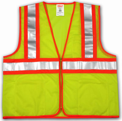 4X-5X Lime/YEL Vest