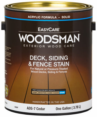 Acrylic Deck, Siding & Fence Stain, Solid, Cedar, 1-Gallon (Pack of 2)