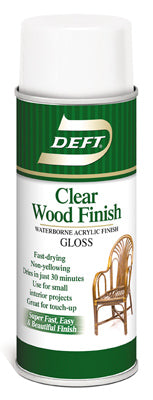 Deft Gloss Clear Water-Based Acrylic Finish and Sealer 11.5 oz. (Pack of 6)