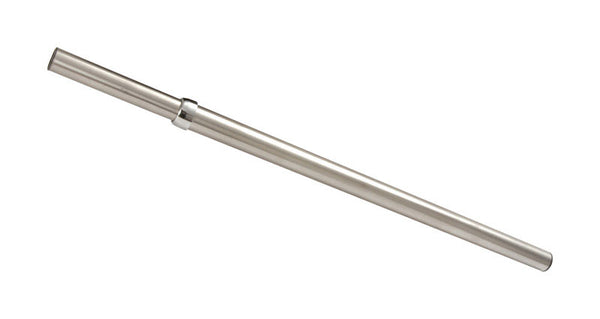 Barra para armario ajustable de acero inoxidable cepillado de 120 pulg. de largo y 1-3/8 pulg. de profundidad Lido
