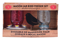 Perky-Pet Wild Bird & Hummingbird 32 Glass Bird Feeder 13 ports (Pack of 2)