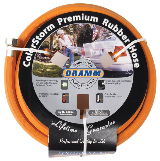 Dramm 10-17002 5/8" X 50' Orange ColorStorm™ Premium Rubber Hose