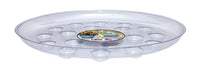 Curtis Wagner Plastics Corp DS-1400 14" Clear Round Heavy Gauge Footed Carpet Saver Saucer (Pack of 25)