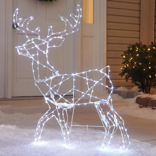 Celebrations  LED  White  36 in. Yard Decor  Lighted Standing Deer