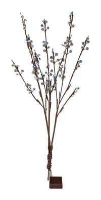 Mark Feldstein  Battery  Gray  Light Branch with Crystals  Christmas Decoration