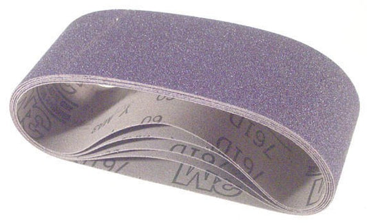 3M 81411 3" X 24" 60Y Grade Purple Regalite™ Resin Bond Cloth Belts (Pack of 5)