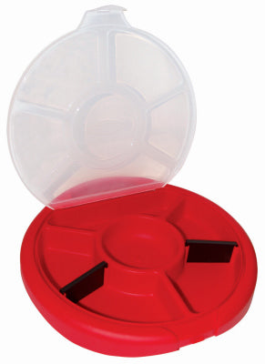 Bucket Boss Red Plastic Bucket Seat Lid 275 lbs. Capacity 12.25 x 1.5 in.