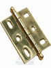 Johnson Hardware Brass-Plated Non-Mortise Hinge Set 10 pk