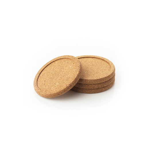 Natural Home Light Brown Cork Coasters