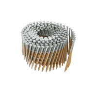 Clavos para armazón en espiral en ángulo Hitachi de 2-3/8 pulg. con vástago anillado de 16 grados, paquete de 5000