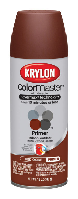 Krylon ColorMaster Red Smooth Primer 12 oz. (Pack of 6)