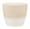 Scheurich 5 in. H x 5-1/2 in. W Ceramic Vase Planter Vanilla Cream (Pack of 4)
