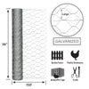 Garden Craft 36 in. H X 150 ft. L 20 Ga. Silver Poultry Netting