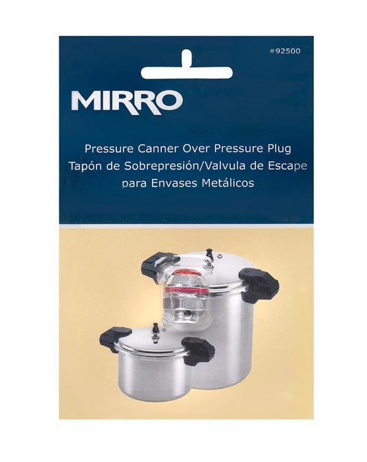 Mirro Stainless Steel Pressure Canner Over Pressure Plug Silver