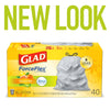 Glad OdorShield 13 gal Lemon Scent Kitchen Trash Bags Drawstring 40 pk (Pack of 6)