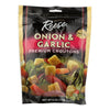 Reese Premium Croutons - Onion and Garlic - Case of 12 - 6 oz.