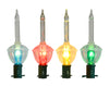 Holiday Bright Lights Christmas Bubble Light Set (Transparent Retro Multicolor)